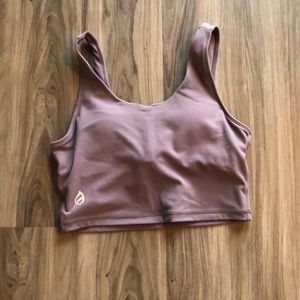 Ptula crop bra top with “Myra” fabric.